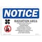 Signmission OSHA, Radiation Area Radiation Levels With Symbol, 14in X 10in Rigid Plastic, OS-NS-P-1014-L-17954 OS-NS-P-1014-L-17954 - alternate 1